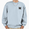 Black M Stylized Initial Alphabet Sweatshirt - Fun Novelty Design Unisex - T-Shirt, Sweatshirt, Hoodie