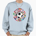 World Flags Soccer Cup Sweatshirt - Streetwear Style for Adults - T-Shirt, Sweatshirt, Hoodie
