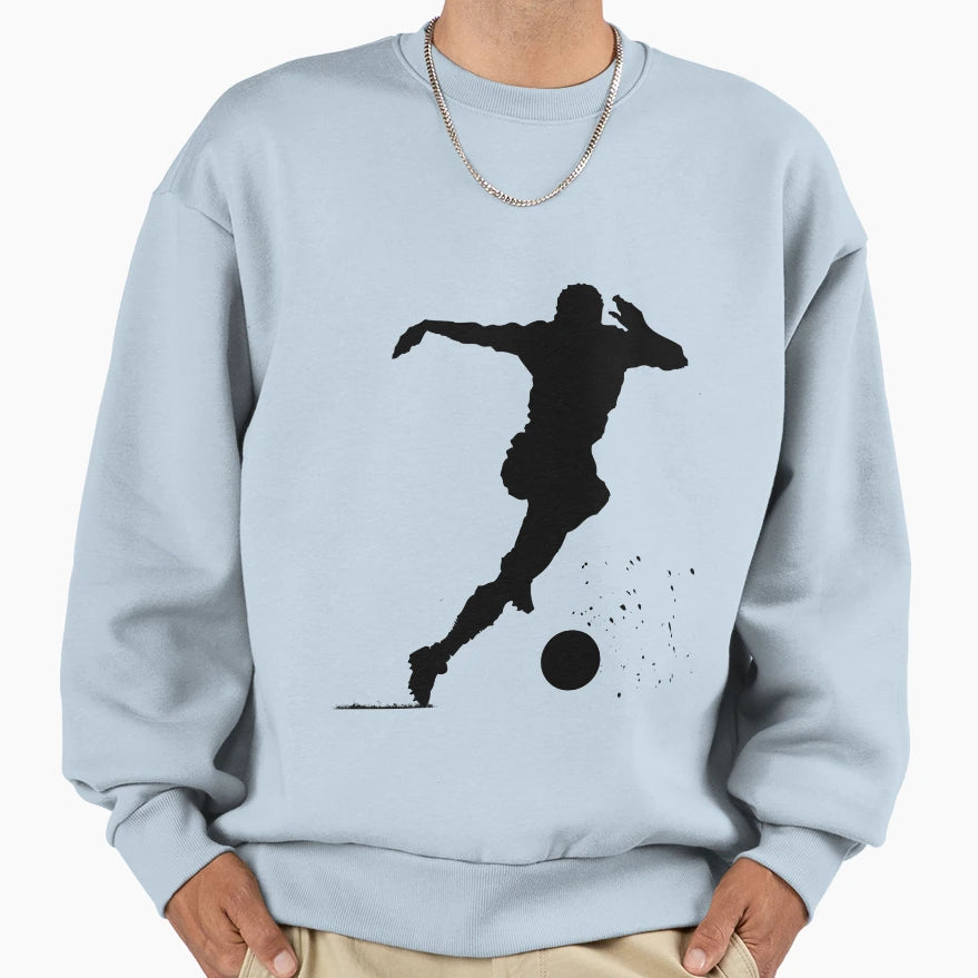 Soccer Player Sweatshirt - Casual Everyday Wear Unisex - T-Shirt, Sweatshirt, Hoodie
