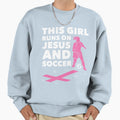 Jesus And Soccer T-Shirt - Novelty Apparel for Adults - T-Shirt, Sweatshirt, Hoodie
