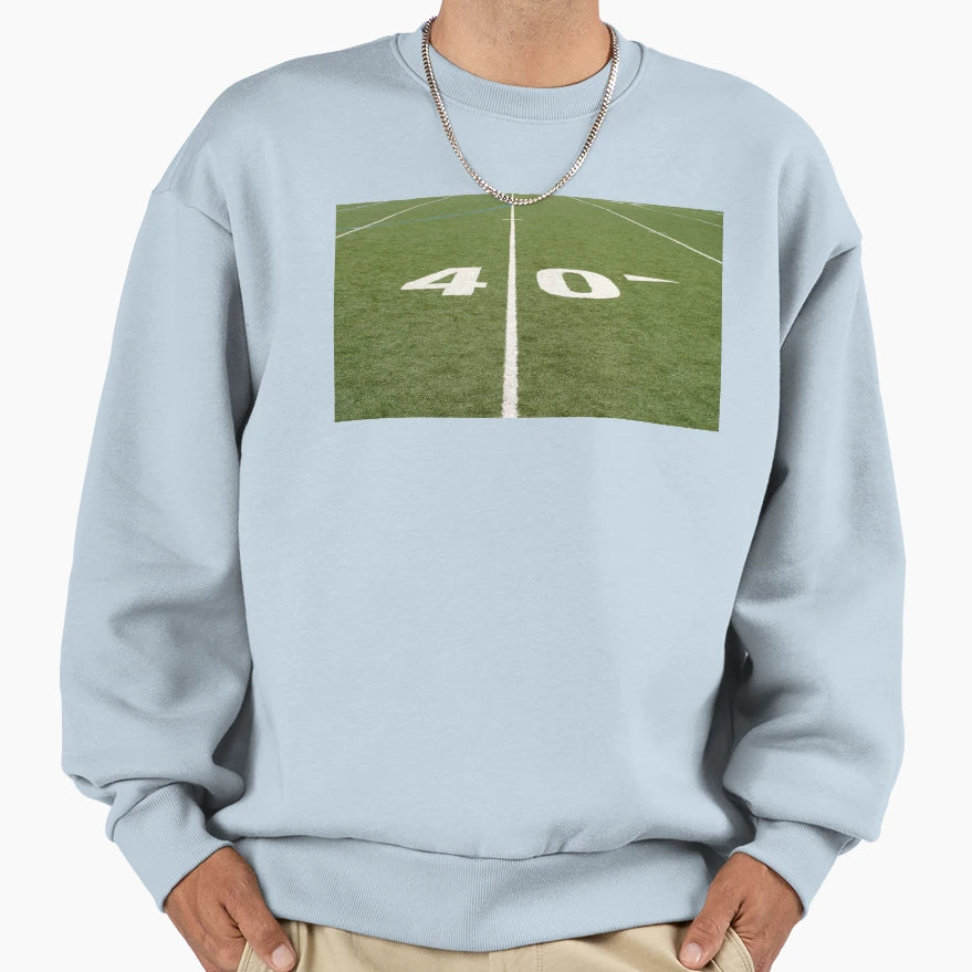 Football Field Forty Sweatshirt - Aesthetic Graphic Unisex - T-Shirt, Sweatshirt, Hoodie