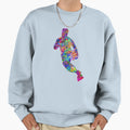 Basketball Player Holding Ball Sweatshirt - Trendy Graphic Men Women - T-Shirt, Sweatshirt, Hoodie