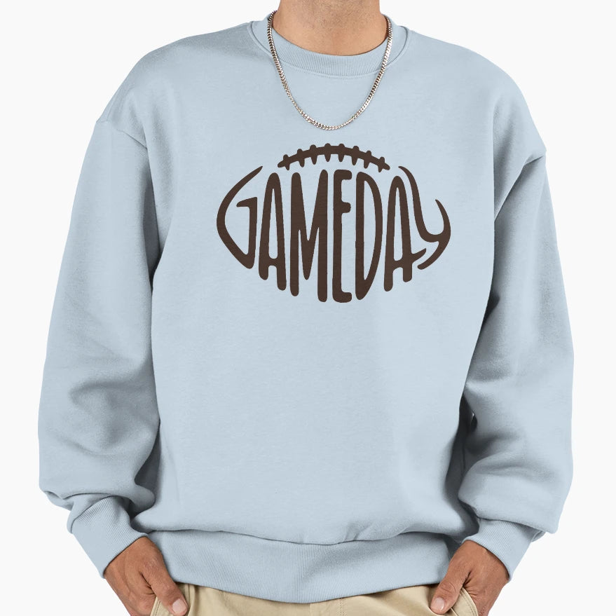 Gameday Dark Brown Football Sweatshirt - Novelty Apparel Unisex - T-Shirt, Sweatshirt, Hoodie