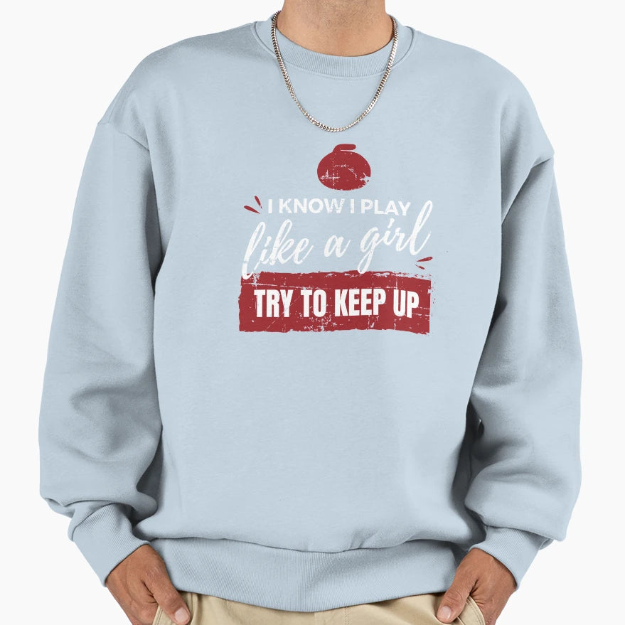 Curling Ice Curling Winter Sports Sweatshirt - Streetwear Style for Adults - T-Shirt, Sweatshirt, Hoodie