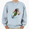 Cartoon Soccer Ball Logo Sweatshirt - Fun Novelty Design Unisex - T-Shirt, Sweatshirt, Hoodie