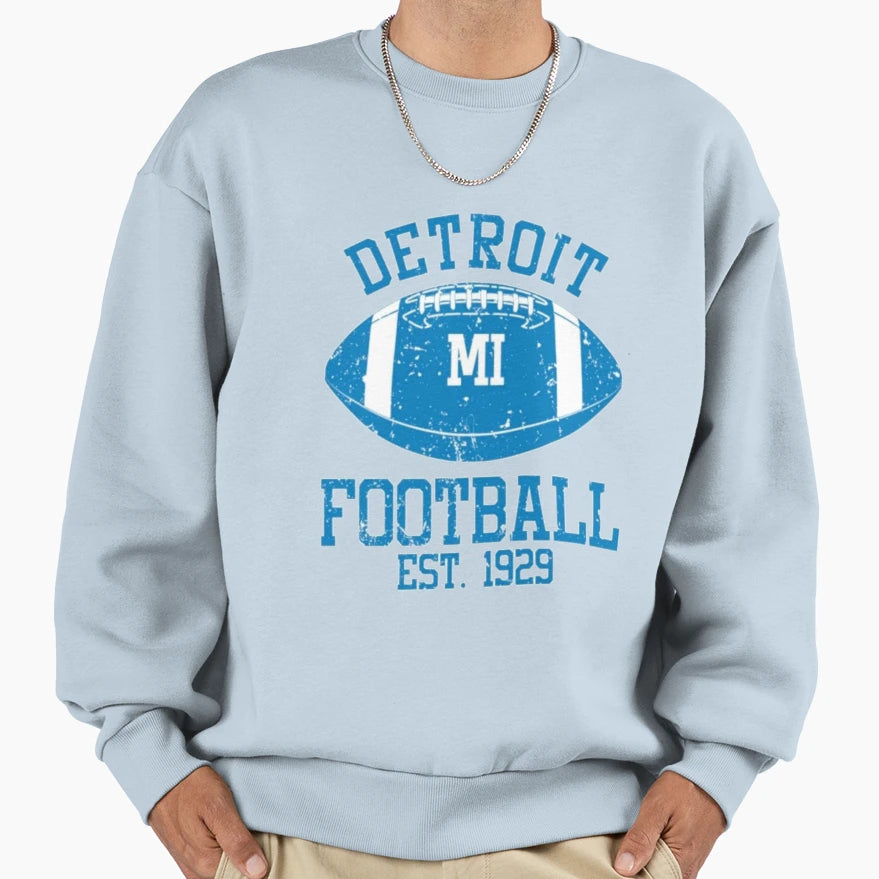 Detroit Football 9 Sweatshirt - Unique Graphic Unisex - T-Shirt, Sweatshirt, Hoodie