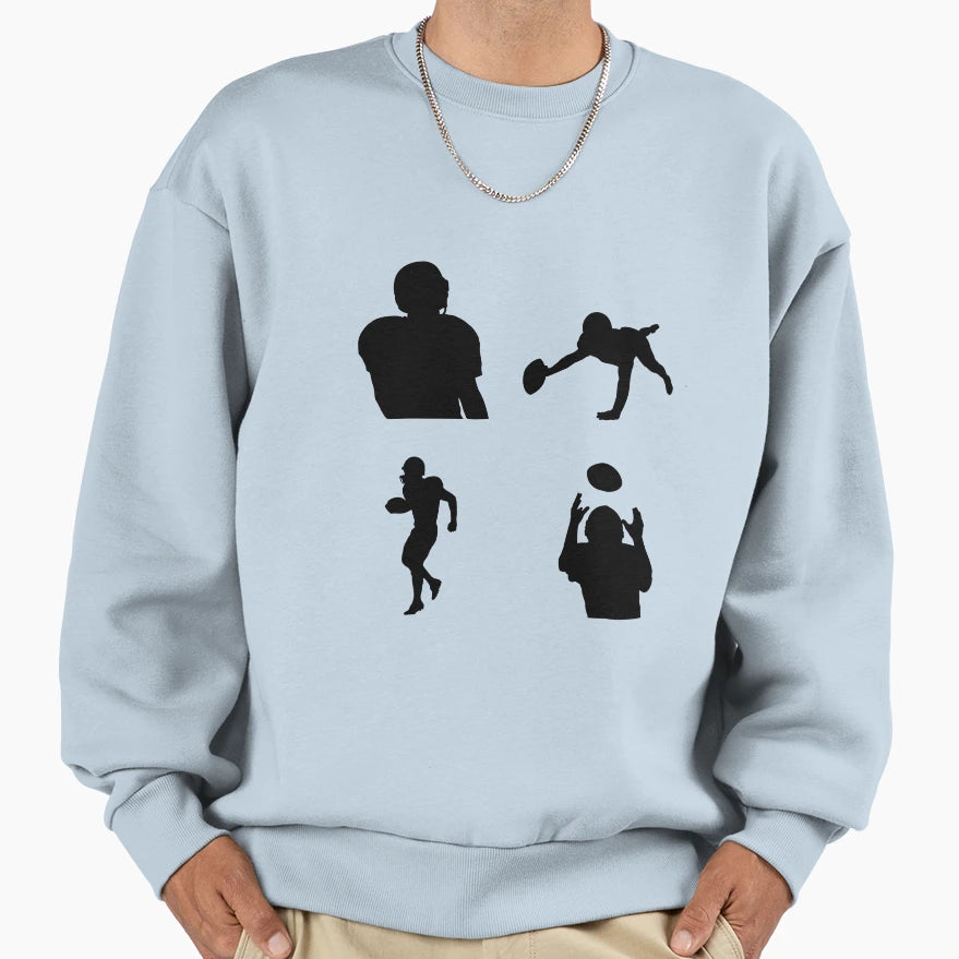 Soccer Player Shadow Game Sweatshirt - Streetwear Style Unisex - T-Shirt, Sweatshirt, Hoodie