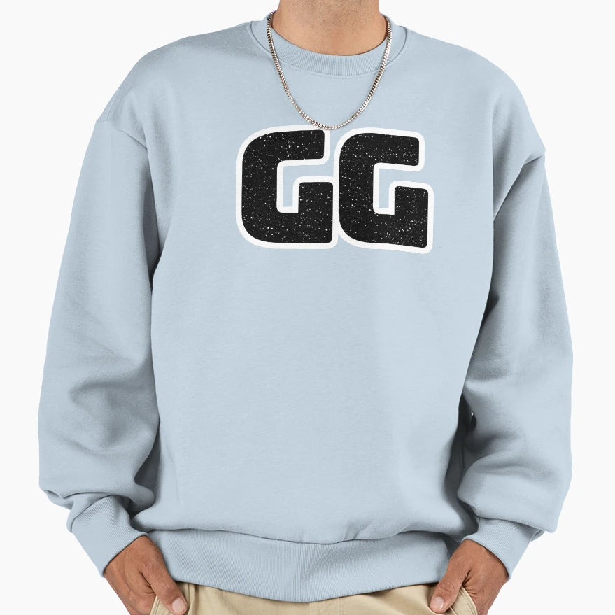 Gg Good Game Big Bold Minimal Gritty Sweatshirt - Streetwear Style Unisex - T-Shirt, Sweatshirt, Hoodie