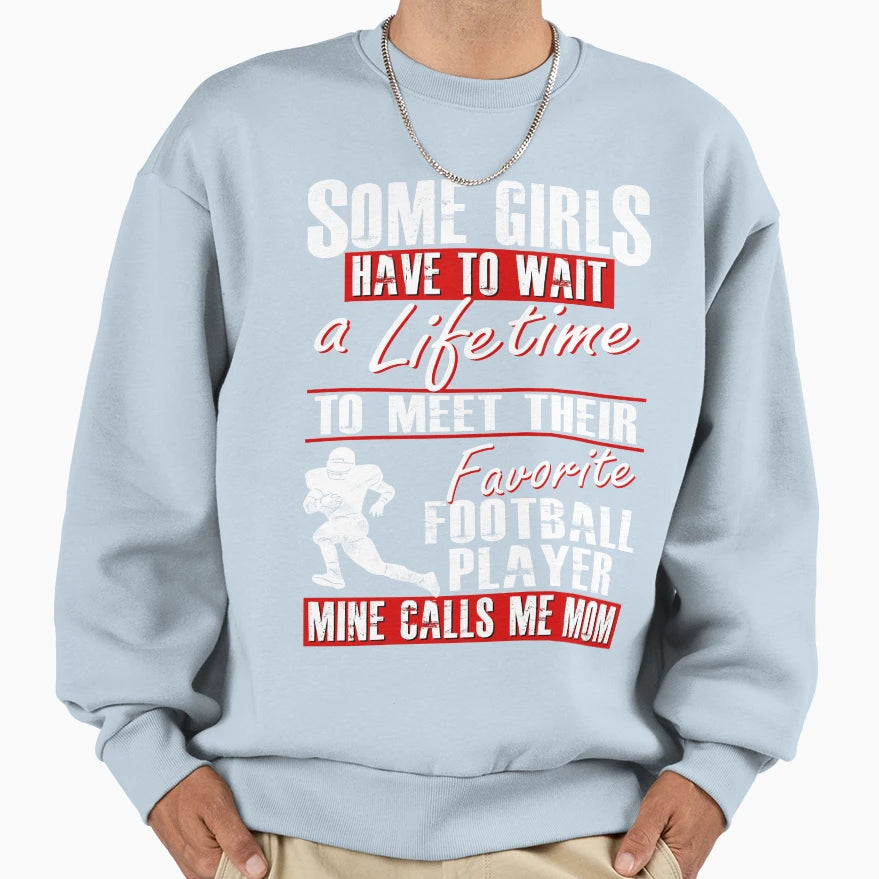 My Favorite Football Player Sweatshirt - Casual Everyday Wear for Adults - T-Shirt, Sweatshirt, Hoodie