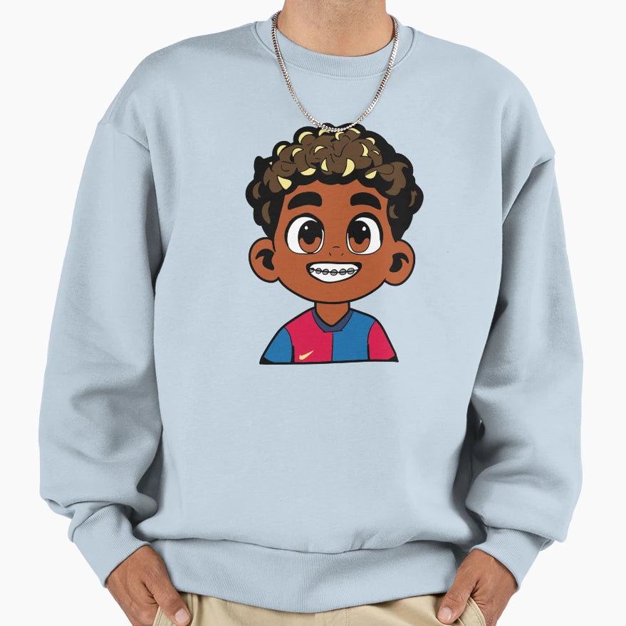 Lamine Yamal Svg Png Barcelona Sweatshirt - Novelty Apparel for Adults - T-Shirt, Sweatshirt, Hoodie