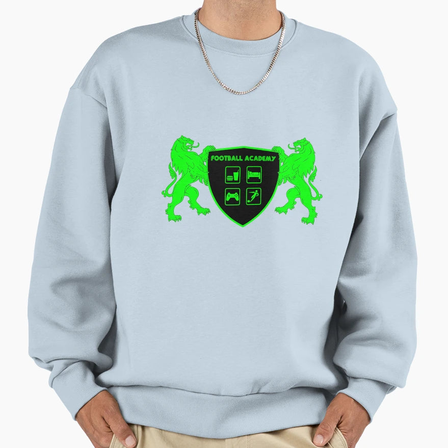 Eat Sleep Game Football Academy Sweatshirt - Fun Novelty Design Men Women - T-Shirt, Sweatshirt, Hoodie