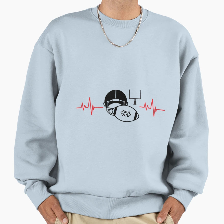 Ultimate Football Fan Pulse 2 Sweatshirt - Graphic Print Men Women - T-Shirt, Sweatshirt, Hoodie