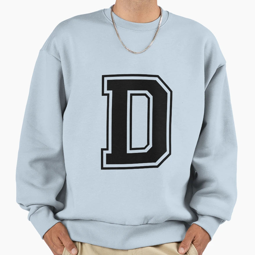 Letter D Sweatshirt - Novelty Apparel for Adults - T-Shirt, Sweatshirt, Hoodie