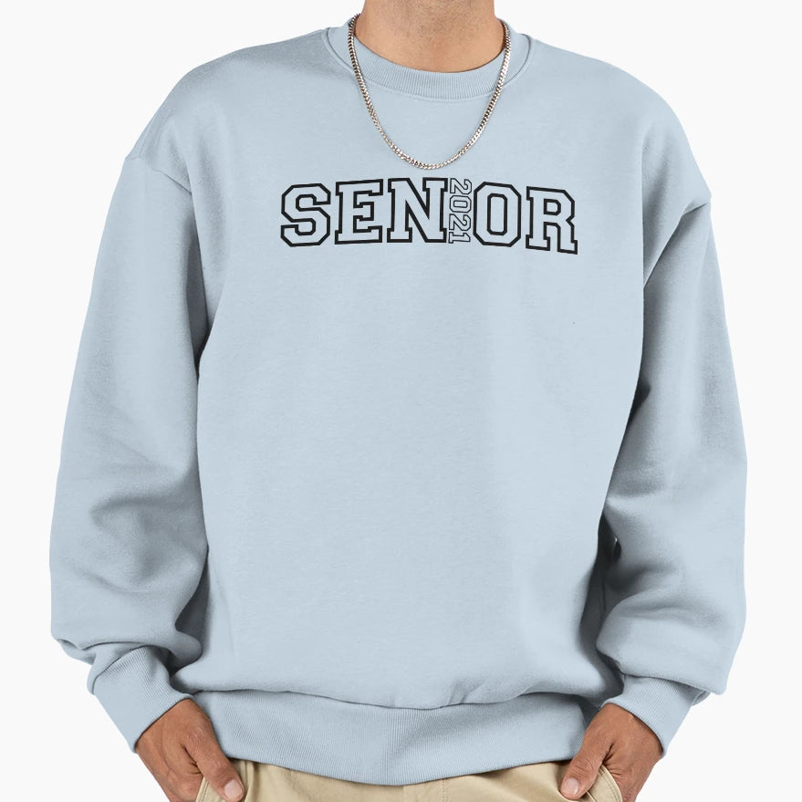 Senior 2021 Sweatshirt - Aesthetic Graphic for Adults - T-Shirt, Sweatshirt, Hoodie