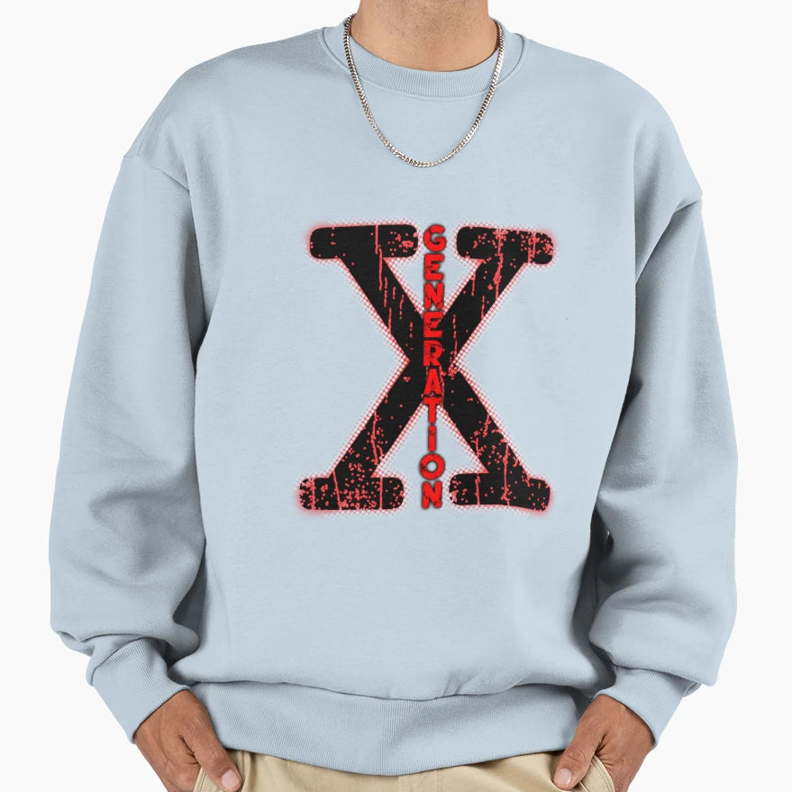 Generation X Sweatshirt - Trendy Graphic for Adults - T-Shirt, Sweatshirt, Hoodie