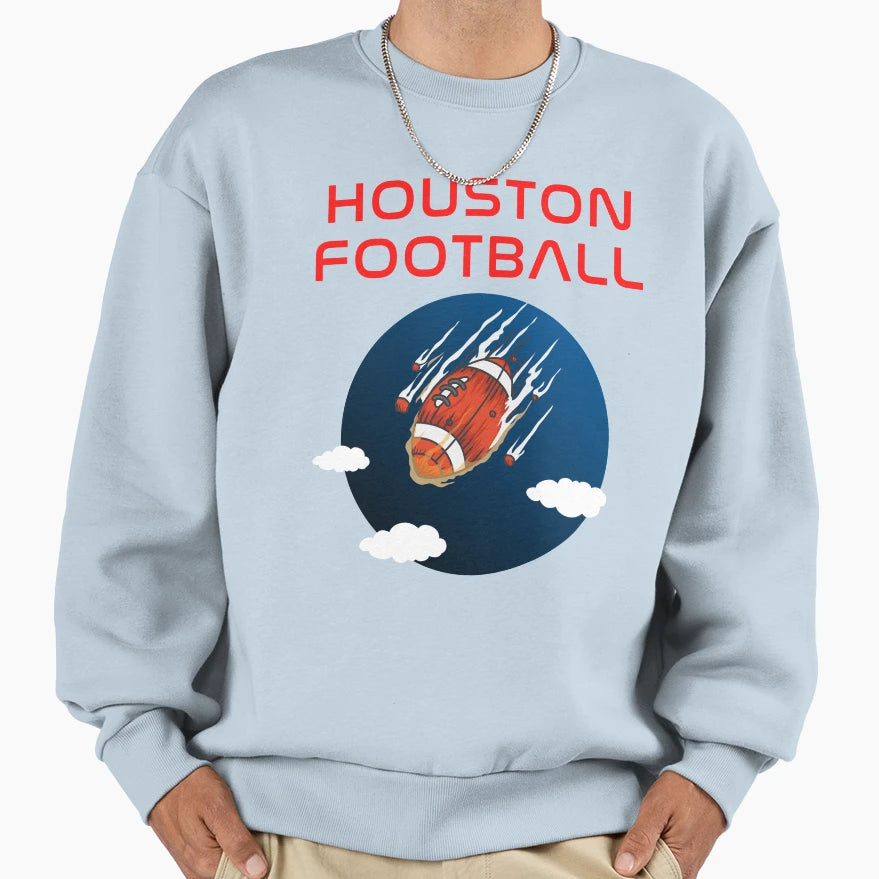Houston Football Sweatshirt - Casual Everyday Wear for Adults - T-Shirt, Sweatshirt, Hoodie