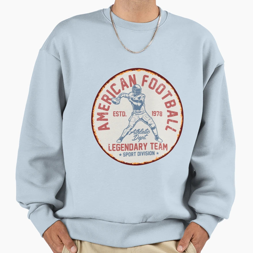 Legendary American Football Team Sweatshirt - Aesthetic Graphic Men Women - T-Shirt, Sweatshirt, Hoodie