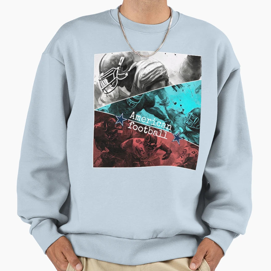 American Football Sweatshirt - Casual Everyday Wear for Adults - T-Shirt, Sweatshirt, Hoodie