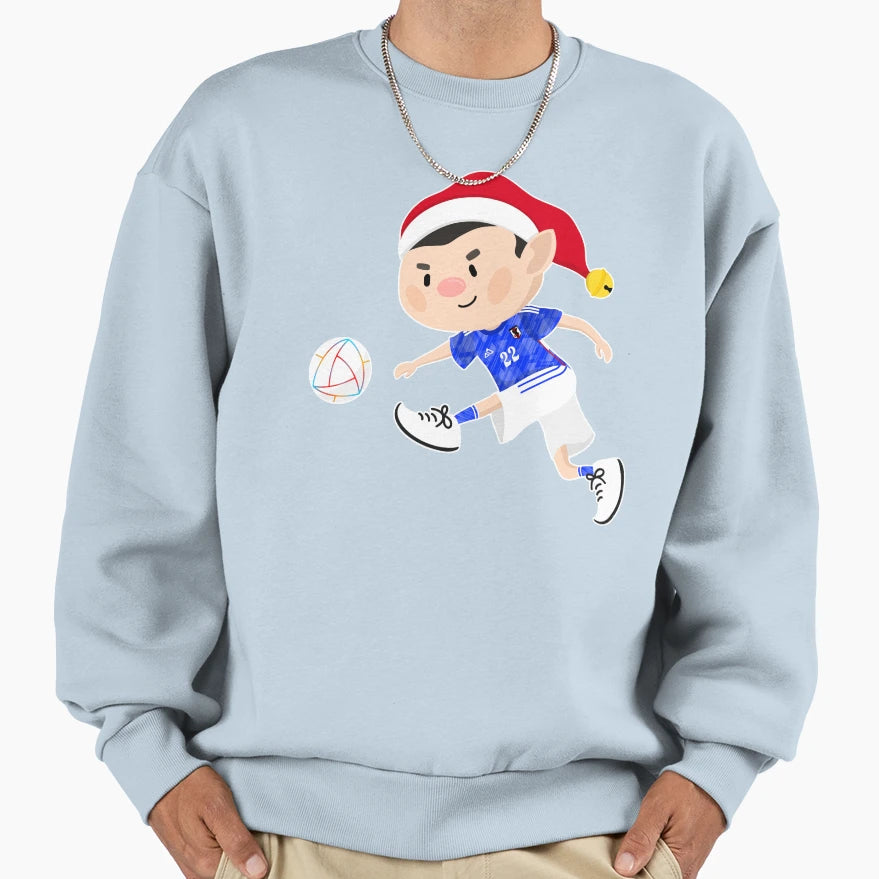 Japan World Cup Elf Sweatshirt - Unique Graphic for Adults - T-Shirt, Sweatshirt, Hoodie