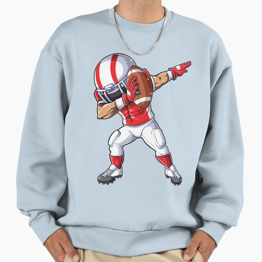 Dabbing Football Player Sports Lover T-Shirt - Custom Art Print Men Women - T-Shirt, Sweatshirt, Hoodie