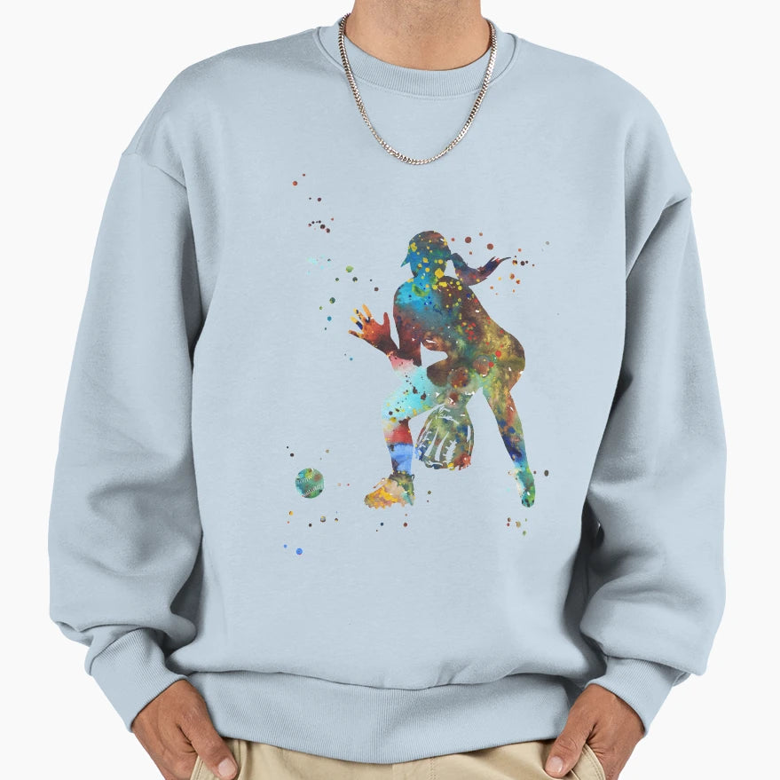 Softball Player Sweatshirt - Fun Novelty Design for Adults - T-Shirt, Sweatshirt, Hoodie