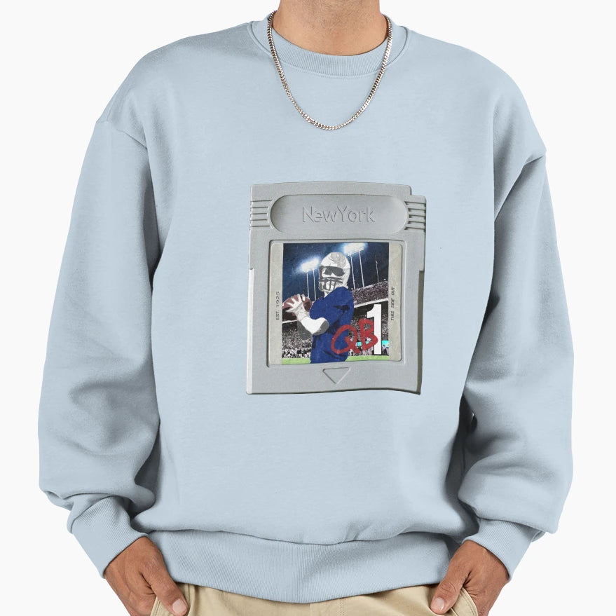 Football New York Blue Sweatshirt - Graphic Print for Adults - T-Shirt, Sweatshirt, Hoodie