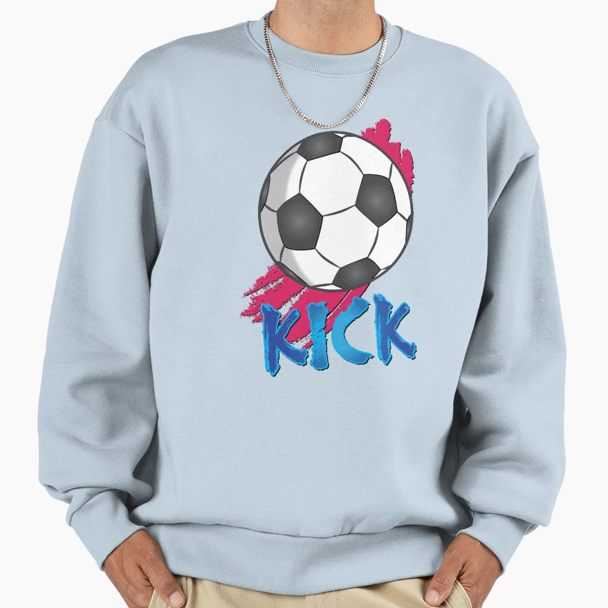 Soccer Kick Sweatshirt - Minimalist Print for Adults - T-Shirt, Sweatshirt, Hoodie