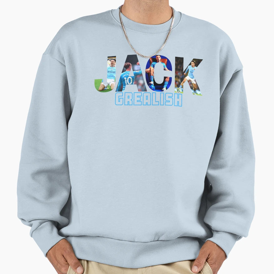 Jack Grealish T-Shirt - Minimalist Print for Adults - T-Shirt, Sweatshirt, Hoodie