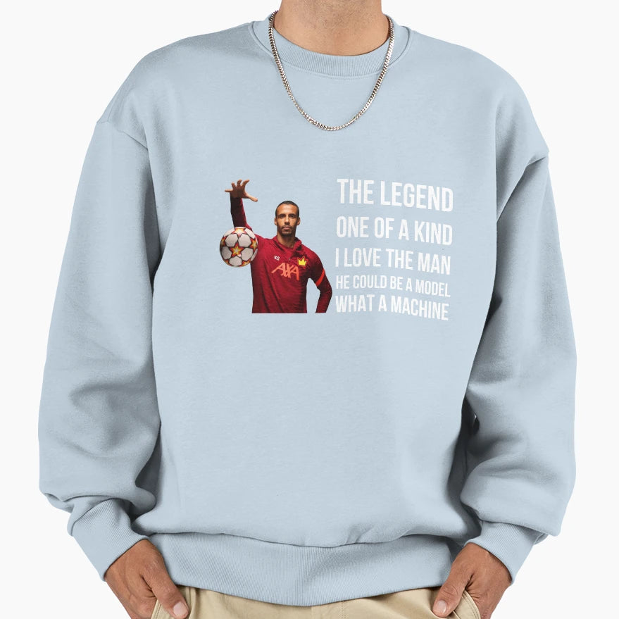 Joel Matip Legend Machine Sweatshirt - Casual Everyday Wear for Adults - T-Shirt, Sweatshirt, Hoodie