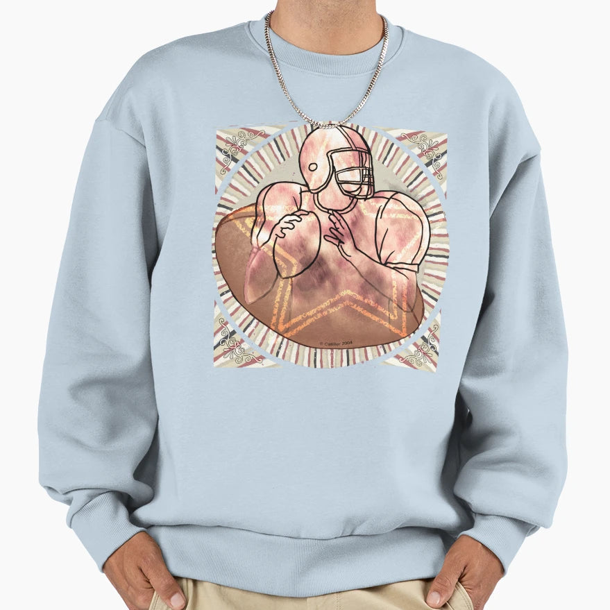 Football Star Sweatshirt - Graphic Print Men Women - T-Shirt, Sweatshirt, Hoodie