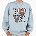Rugby Love Sweatshirt - Custom Art Print for Adults - T-Shirt, Sweatshirt, Hoodie