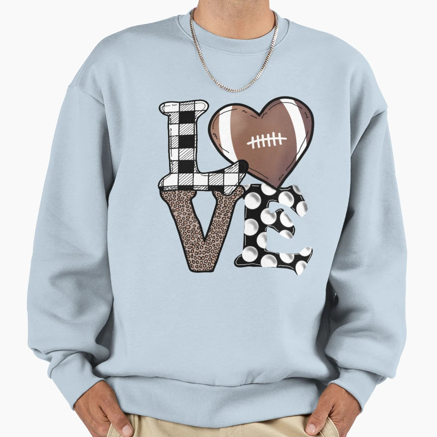 Rugby Love Sweatshirt - Custom Art Print for Adults - T-Shirt, Sweatshirt, Hoodie