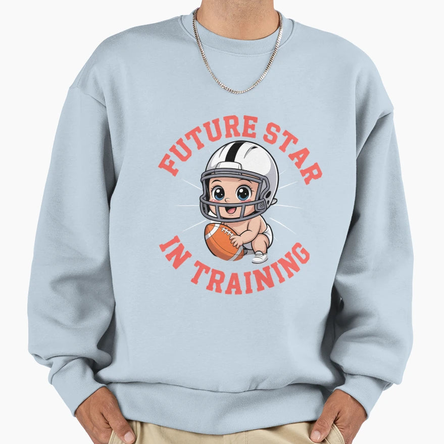 Future All Star Football Player Sweatshirt - Fun Novelty Design for Adults - T-Shirt, Sweatshirt, Hoodie