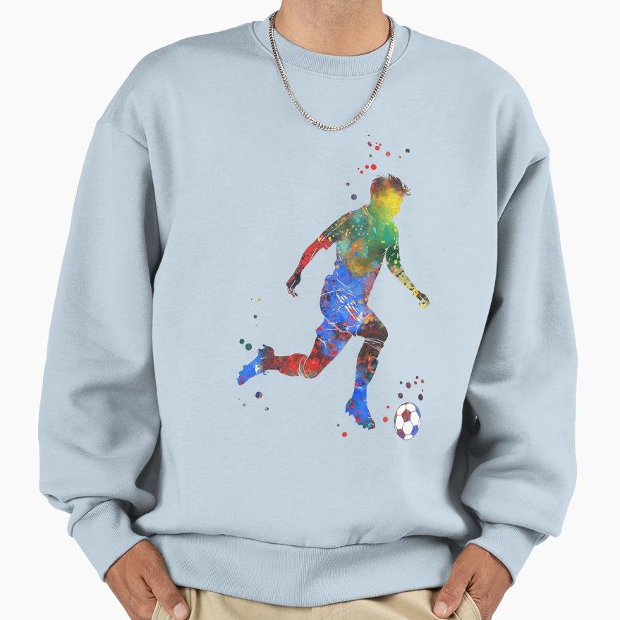 Male Soccer Player Sweatshirt - Novelty Apparel Men Women - T-Shirt, Sweatshirt, Hoodie