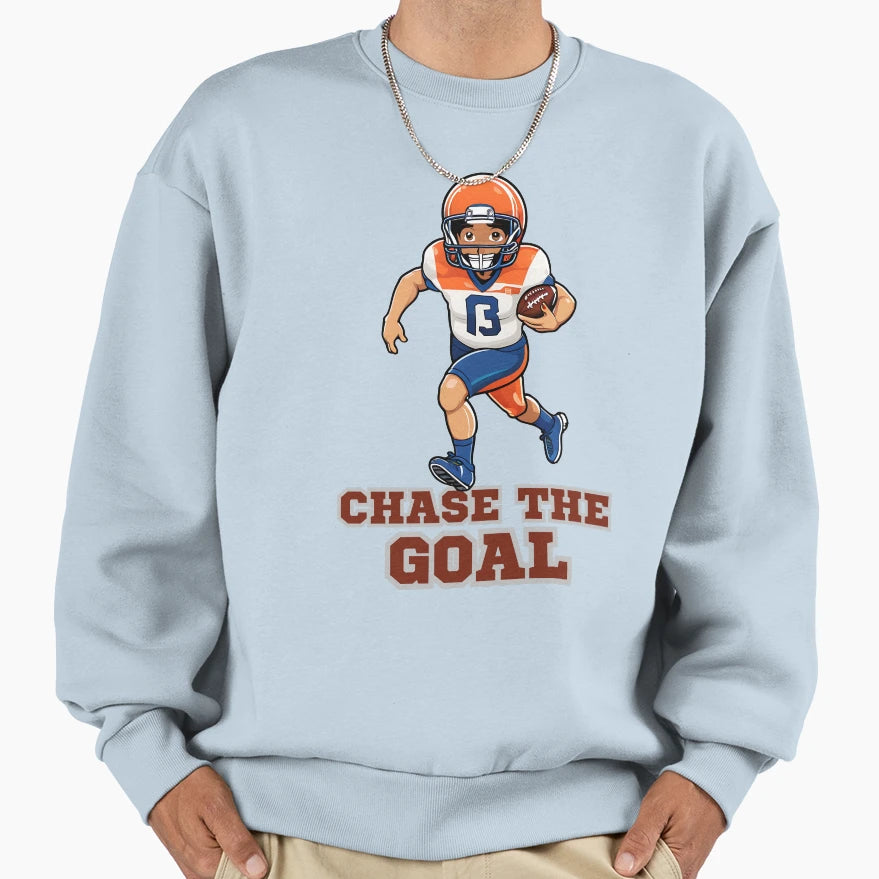 Chase Goal Topwear Sweatshirt - Fun Novelty Design for Adults - T-Shirt, Sweatshirt, Hoodie