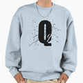 Letter Q Sweatshirt - Minimalist Print Unisex - T-Shirt, Sweatshirt, Hoodie