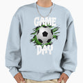 Fun Sports Game Day Soccer Sweatshirt - Minimalist Print Unisex - T-Shirt, Sweatshirt, Hoodie