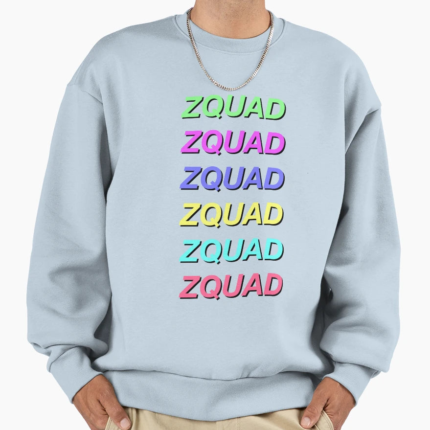 Zquad Sweatshirt - Streetwear Style Men Women - T-Shirt, Sweatshirt, Hoodie