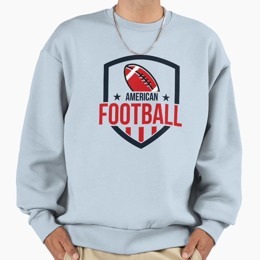 American Football Sports Club Sweatshirt - Unique Graphic for Adults - T-Shirt, Sweatshirt, Hoodie