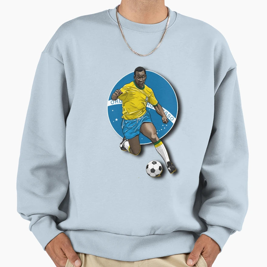 Pele Greatest Football Player Ever Sweatshirt - Novelty Apparel Unisex - T-Shirt, Sweatshirt, Hoodie