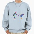 American Football Players Watercolor Sweatshirt - Graphic Print for Adults - T-Shirt, Sweatshirt, Hoodie