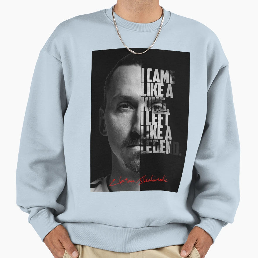 Black And White Zlatan Ibrahimovic Sweatshirt - Graphic Print Unisex - T-Shirt, Sweatshirt, Hoodie