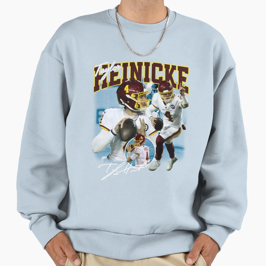Taylor Heinicke Football Signature Sweatshirt - Graphic Print Men Women - T-Shirt, Sweatshirt, Hoodie