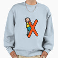 Letter X Alphabet Colorful Cartoon Sweatshirt - Trendy Graphic Unisex - T-Shirt, Sweatshirt, Hoodie