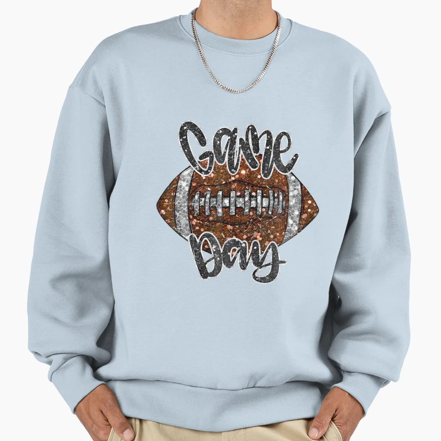 Game Day Football Football Lover Fall Sweatshirt - Graphic Print Unisex - T-Shirt, Sweatshirt, Hoodie