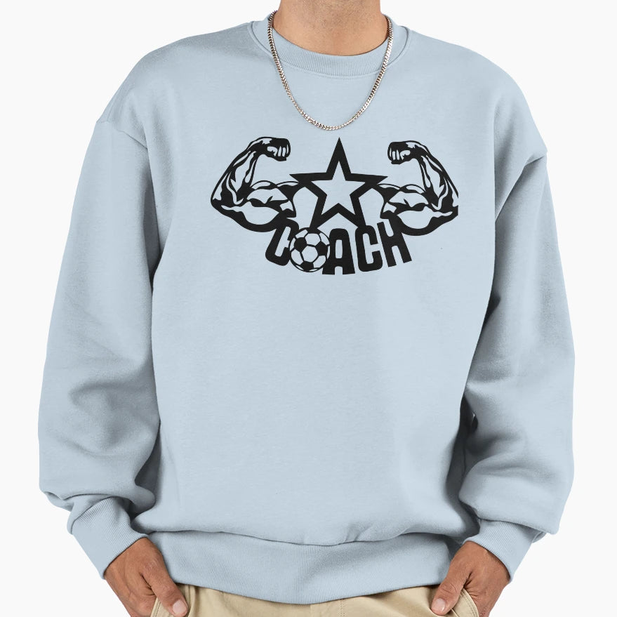 Football Soccer Coach Arm Biceps Sweatshirt - Graphic Print for Adults - T-Shirt, Sweatshirt, Hoodie