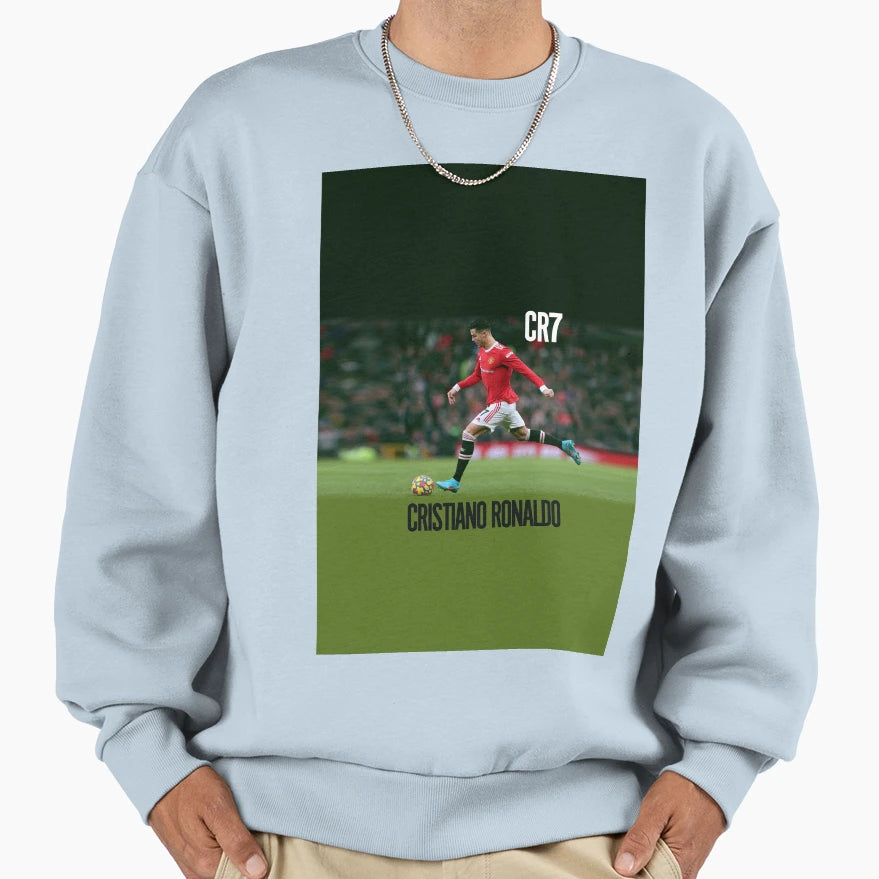 Cr7 United Manchester Red Ronaldo 7 Sweatshirt - Trendy Graphic Unisex - T-Shirt, Sweatshirt, Hoodie