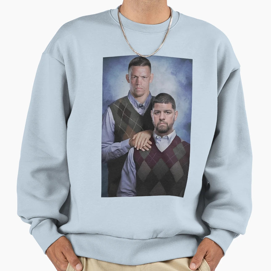 Nick Diaz And Nate Diaz Brothers Sweatshirt - Minimalist Print Men Women - T-Shirt, Sweatshirt, Hoodie