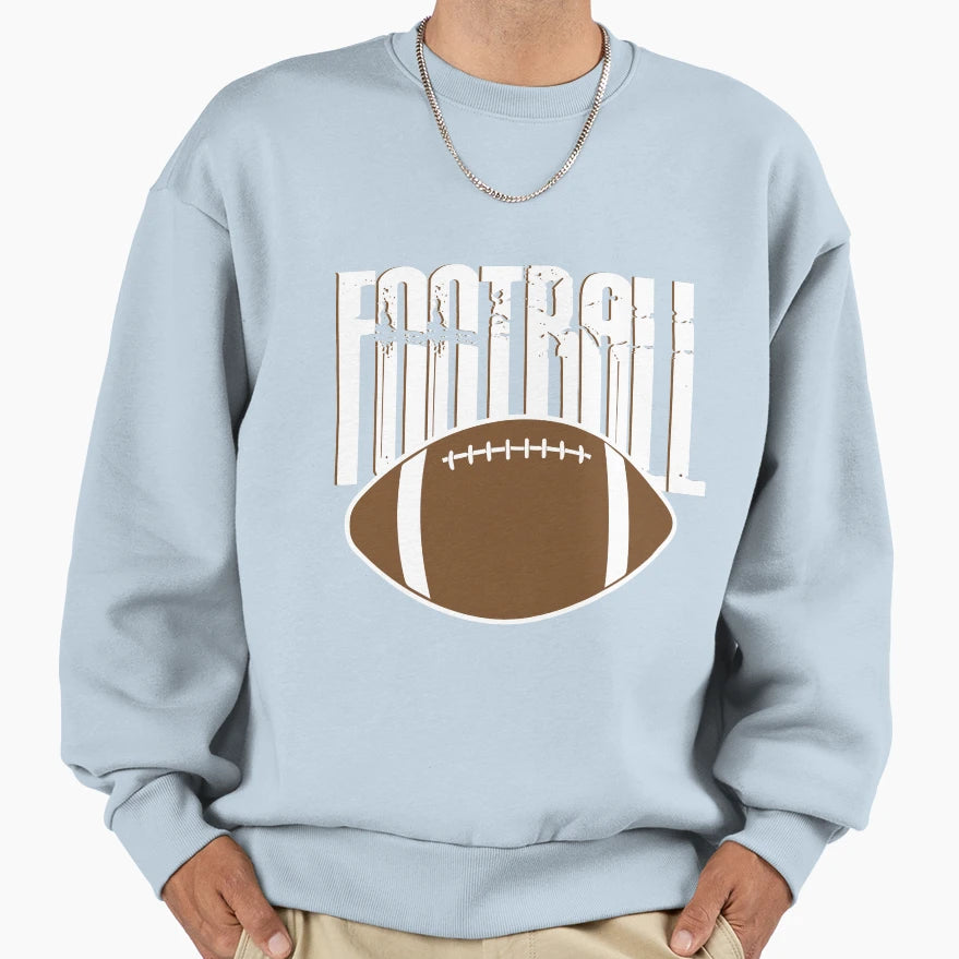 Football American Footbal Sport Sweatshirt - Trendy Graphic Unisex - T-Shirt, Sweatshirt, Hoodie