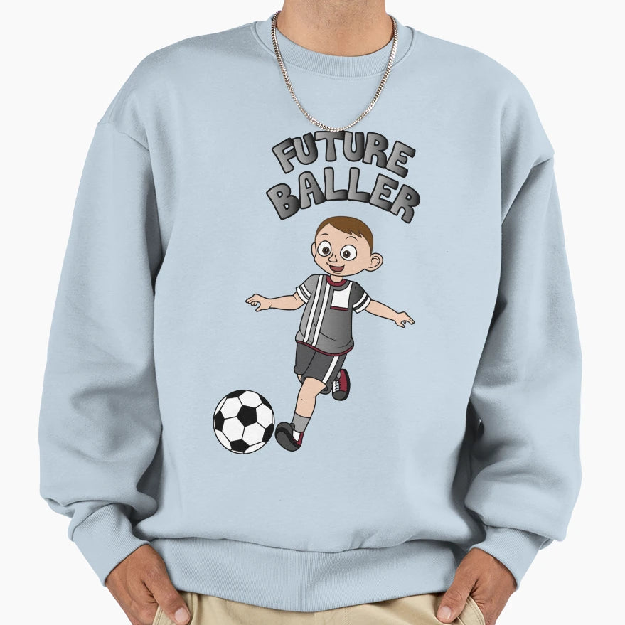 Future Baller Brunette Sweatshirt - Custom Art Print Unisex - T-Shirt, Sweatshirt, Hoodie